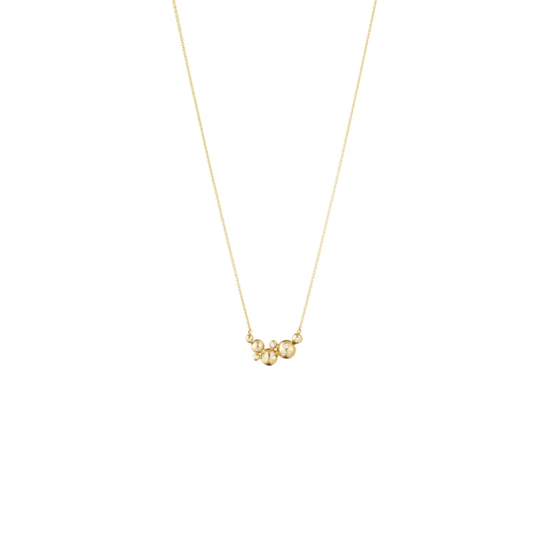 Georg Jensen: Moonlight Grapes Halskde m. Vedhng - Guld - Diamant - 20001195