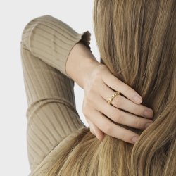 Georg Jensen: Reflect Link Ring - Guld - 20001196