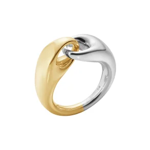 Georg Jensen: Reflect Ring - Stor - Guld - Slv - 20001266
