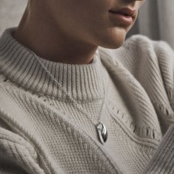 Georg Jensen: REFLECT  Halskde Med Vedhng - medium- Slv - 20001298