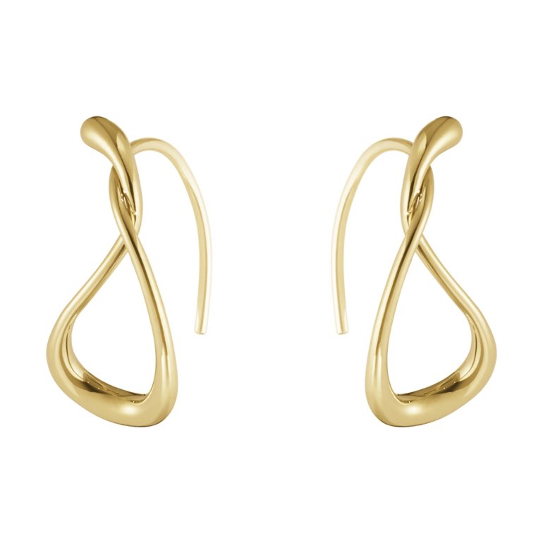 Georg Jensen: Mercy Hoops reringe - Sm - Guld - 20001407