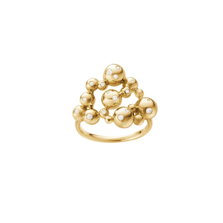 Georg Jensen: MOONLIGHT GRAPES ring - Guld - Diamanter - 20001423