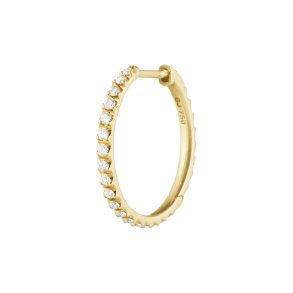 Georg Jensen: GJ Signature Diamonds - rering - Hoop - Stor - Guld - Enkel - 20001504