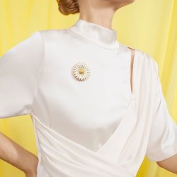 Georg Jensen: Daisy blomst - Tronflger Broche - 20001591
