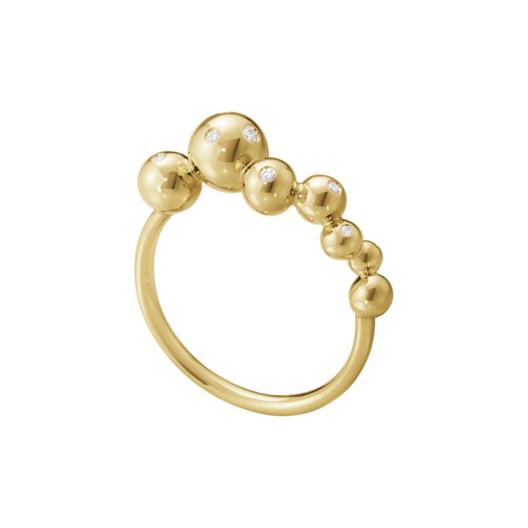 Georg Jensen: MOONLIGHT GRAPES ring - Guld - Diamanter - 20001635
