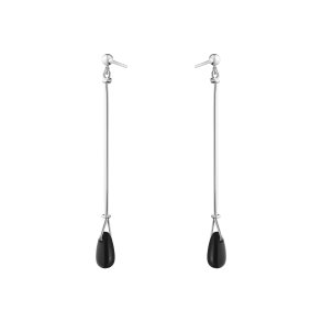 Georg Jensen: Vivianna - reringe - Slv - Sort Agat -  20001653