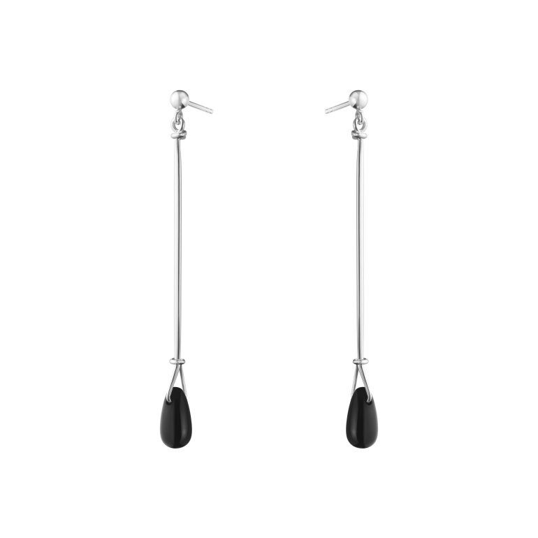 Georg Jensen: Vivianna - reringe - Slv - Sort Agat -  20001653