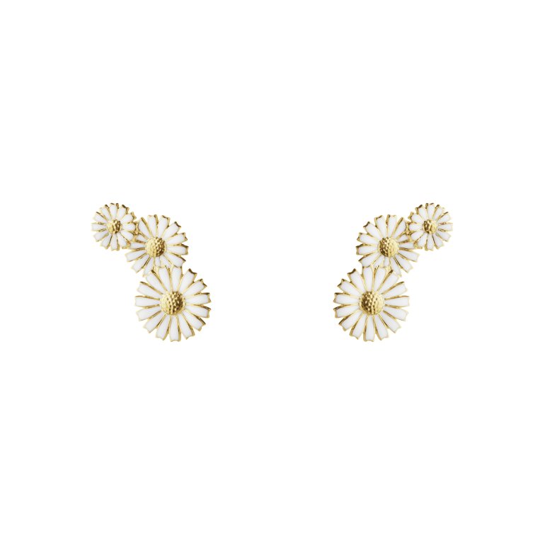 Georg Jensen: DAISY reringe - Hvid emalje - 20001665