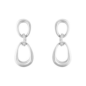 Georg Jensen: Offspring - reringe - Slv - diamant - 20001848