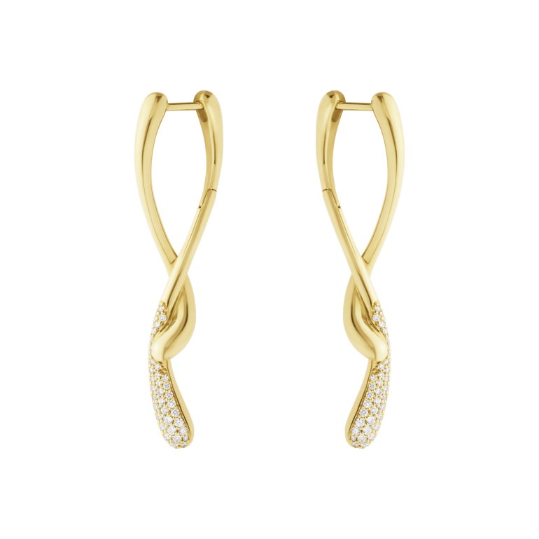 Georg Jensen: Mercy Twist �reringe - Guld - Brillanter - 20001933