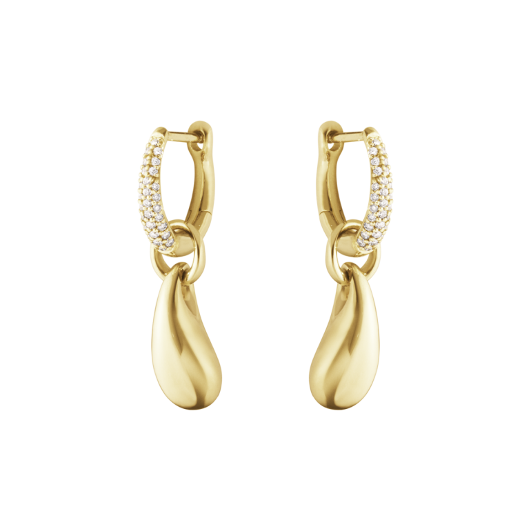 Georg Jensen: Reflect �reringe -  Guld - Diamanter - 20002006