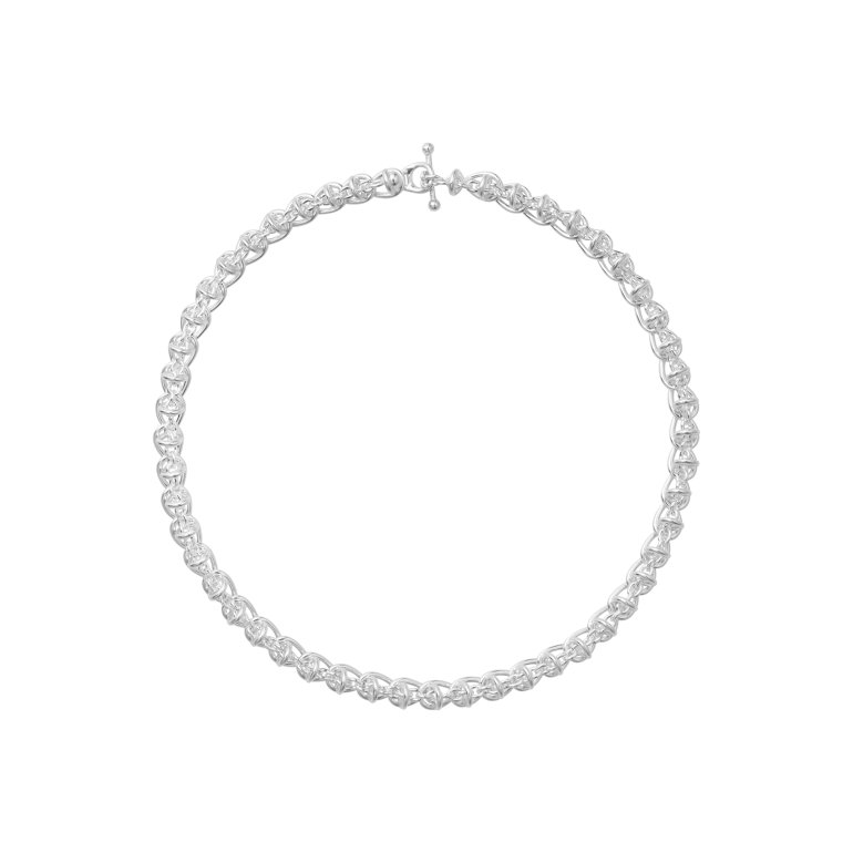 Georg Jensen: Weft Halsk�de med enkelt led - S�lv - 20002031