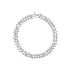 Georg Jensen: Weft Halsk�de med dobbelte led - S�lv - 20002032