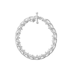 Georg Jensen: Weft Armb�nd med dobbelte led - S�lv - 20002034