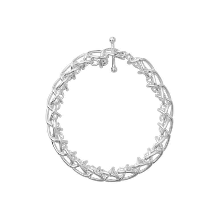 Georg Jensen: Weft Armb�nd med enkelt led - S�lv - 20002033