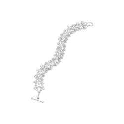 Georg Jensen: Weft Armb�nd med dobbelte led - S�lv - 20002034