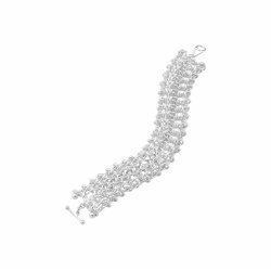 Georg Jensen: Weft Armb�nd med tredobbelte led - S�lv - 20002035