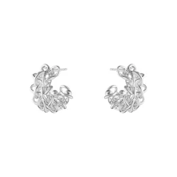 Georg Jensen: Weft Creoler �reringe - Sterling S�lv - 20002093