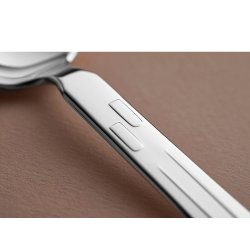 Gense: Klokke med blomster D�bsske / Urske - S�lv - 20296