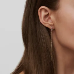 Julie Sandlau: Purity Chain Pendant - �reringe - Guld - YG14-EP01