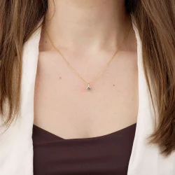 Lab Grown Diamonds: Guldvedh�ng - R�dguld - Lab. Diamant 0,5ct - 24100490500