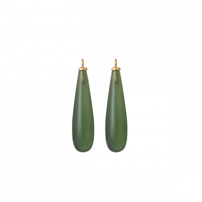 OLE LYNGGAARD COPENHAGEN: Drops vedhng til reringe -  Lotus - Guld Serpentin - A3081-431