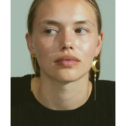 Jane Knig: Half Moon with pearl rering - restik - HMEP-XJK24-G