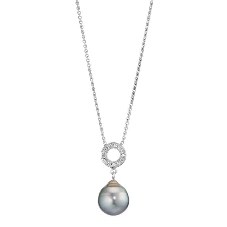 Guldbrandsen:  Halsk�de Vedh�ng - Hvidguld - Brillanter - 3008705