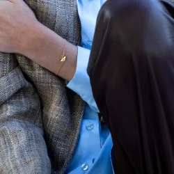 Flora Danica: Firklver armbnd - forgyldt slv - FLC-Br-G