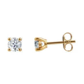 Lab Grown Diamonds: �restikker - �reringe - R�dguld - Lab. Diamant 2X 0,35ct - 34100500500