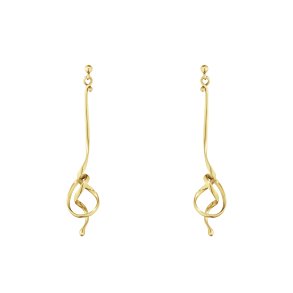 Georg Jensen: Torun / Forget-Me-Knot �reringe - Guld - 3518498