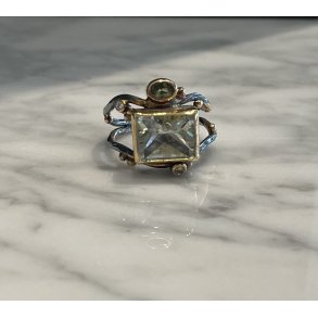 Bergse: Unika Ring - Guld - Slv - Beryl - Grn Safir - 4021287