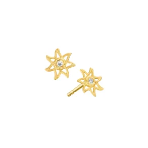 Dulong: Sun �reringe - �restikker - Mini - Brillant - guld - 42111A5098-2