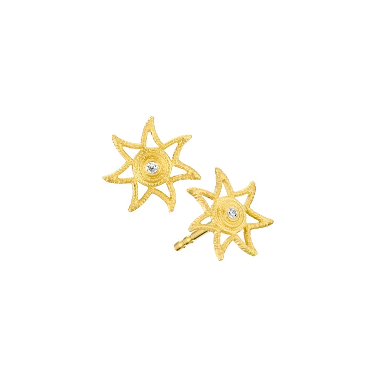 Dulong: Sun �reringe - �restikker - Lille - Brillant - guld - 422112A5026-2