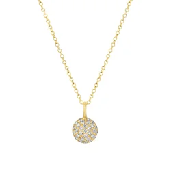 Dulong: Vega Mushroom Beam Halsk�de Mellem - Guld - Brillant - 452753A5034