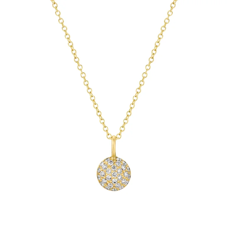 Dulong: Vega Mushroom Beam Halsk�de Mellem - Guld - Brillant - 452753A5034