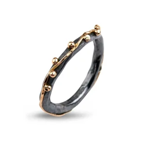 By Birdie: Zeus Plain Ring - Slv - Guld - 50110203