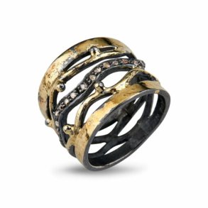 By Birdie: Benedict Golden-1 Ring - Slv - Guld - Brillant - 50110270