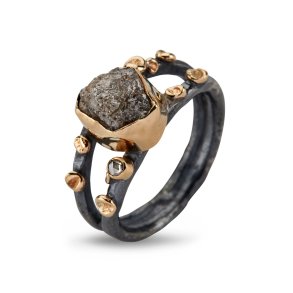 By Birdie: Cara ring - Guld - Slv - Diamanter - 50110261