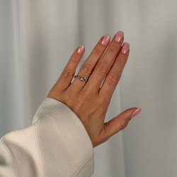By Birdie: Grace Single Pink Turmalin Ring - Guld - S�lv - Diamanter - Turmalin - 50110381A