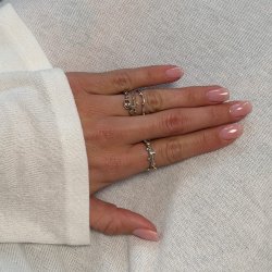 By Birdie: Grace Single Pink Turmalin Ring - Guld - S�lv - Diamanter - Turmalin - 50110381A