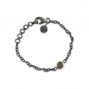 By Birdie: Topka - Armbnd - armkde - Slv og 14 KT guld m. diamanter - 50301240E