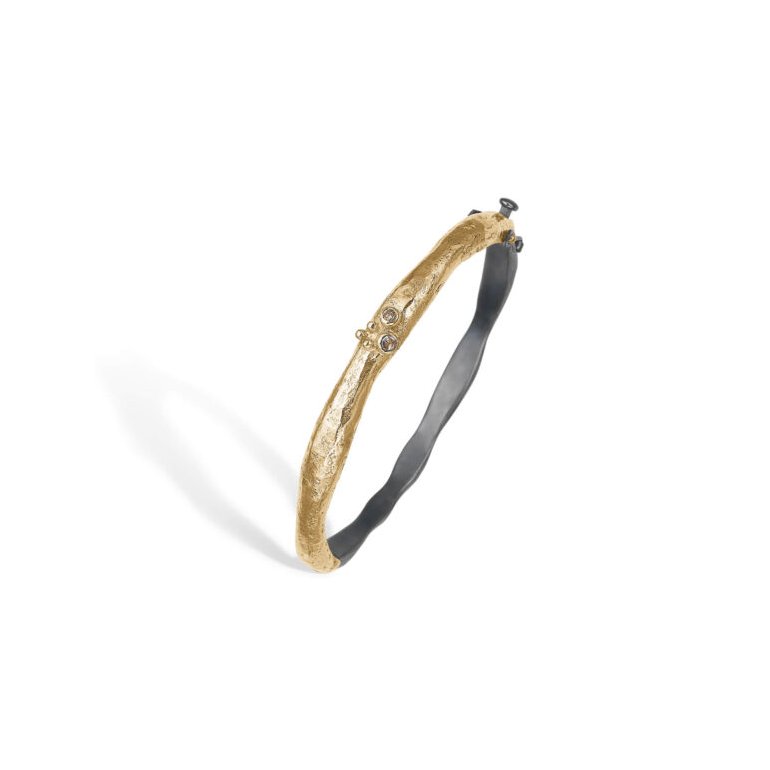 By Birdie: Bangle Sacra Golden - armbnd - Armring - Slv - Guld - Diamanter - 50301280
