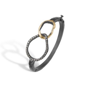 By Birdie: Bangle Onassis - armbnd - Armring - Slv - Guld - Diaman - 50301081
