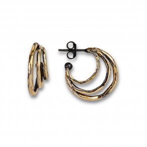 By Birdie: Highclere 30 Creoler - Slv, 18KT Guld - 50811386B