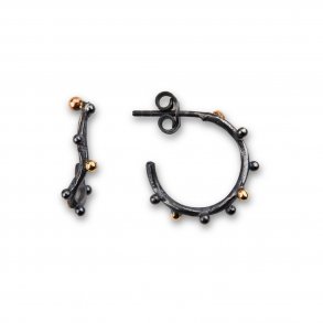 By Birdie: Grace Creol 15 reringe - restikker i 14 KT guld og 925 slv