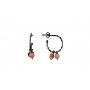 By Birdie: Swing Pink Creol reringe - Guld - Slv - Opal - 50811433K