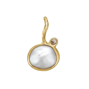 By Birdie: Zenith White Keshi vedhng - Guld - Perle - 5090293