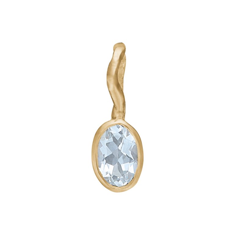 By Birdie: Zenith Aquamarine Vedhng - Guld - Akvamarin - 5090298F