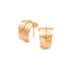 Heiring: Fjer creol - restikker - Mellem - Forgyldt Slv - 51-5-98FG